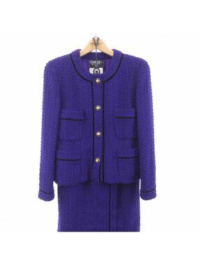 Chanel Vintage Suit Purple